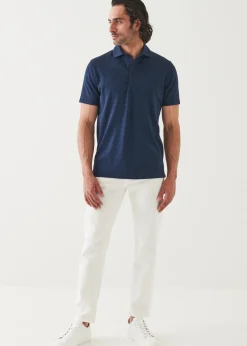 PATRICK ASSARAF Pima Cotton Stretch Printed Polo|Men Polos