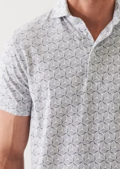 PATRICK ASSARAF Pima Cotton Stretch Printed Polo|Men Polos
