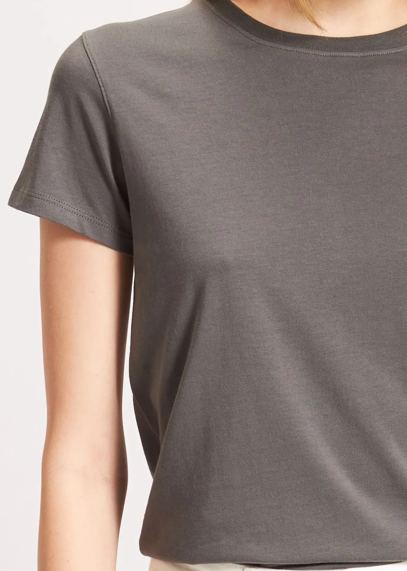 PATRICK ASSARAF Pima Cotton Stretch Slim T-Shirt|Women T-Shirts