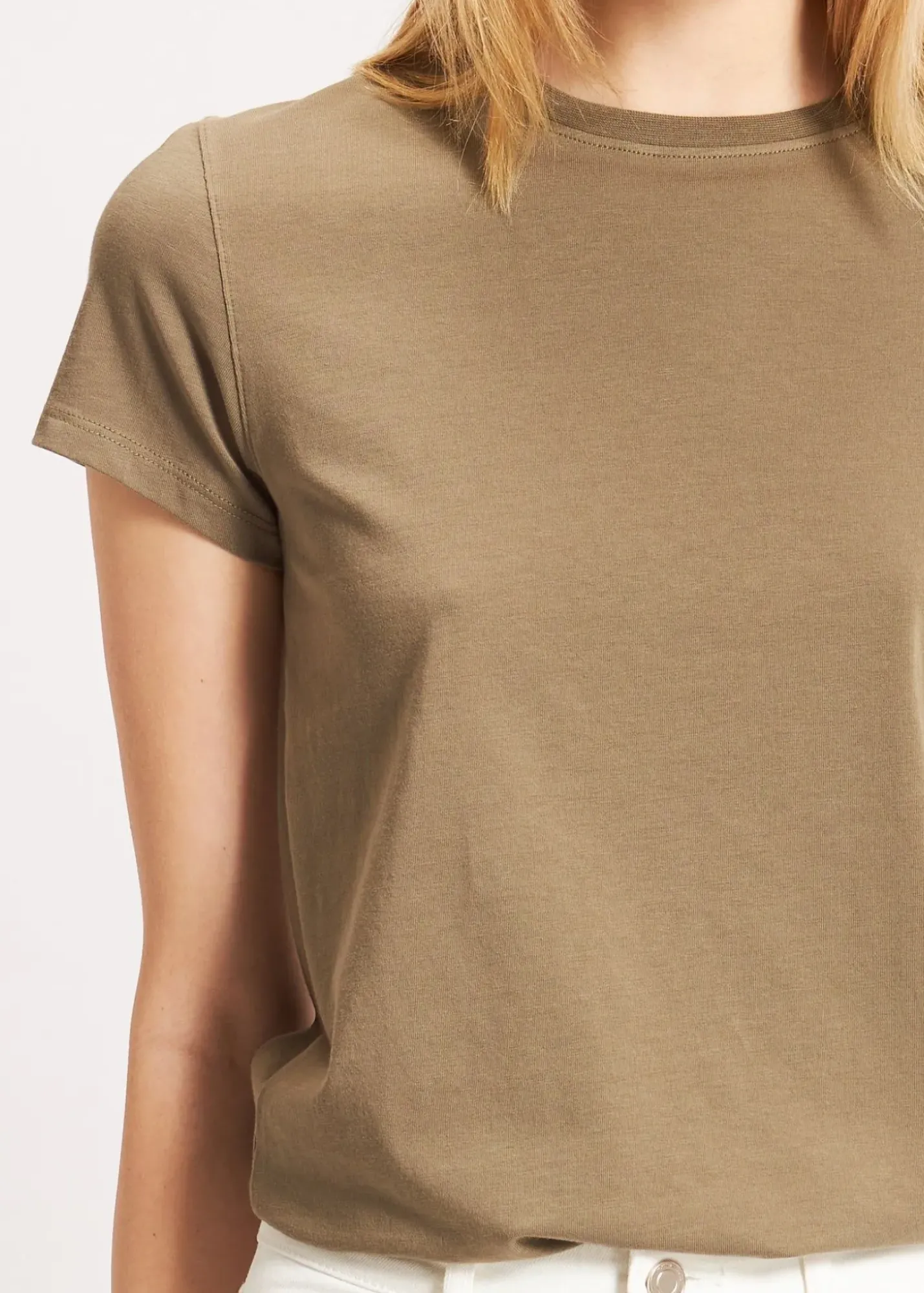 PATRICK ASSARAF Pima Cotton Stretch Slim T-Shirt|Women T-Shirts