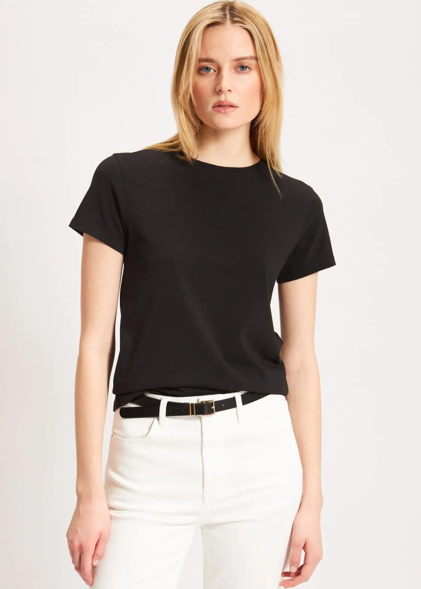 PATRICK ASSARAF Pima Cotton Stretch Slim T-Shirt|Women T-Shirts