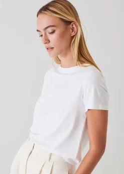 PATRICK ASSARAF Pima Cotton Stretch Slim T-Shirt|Women T-Shirts