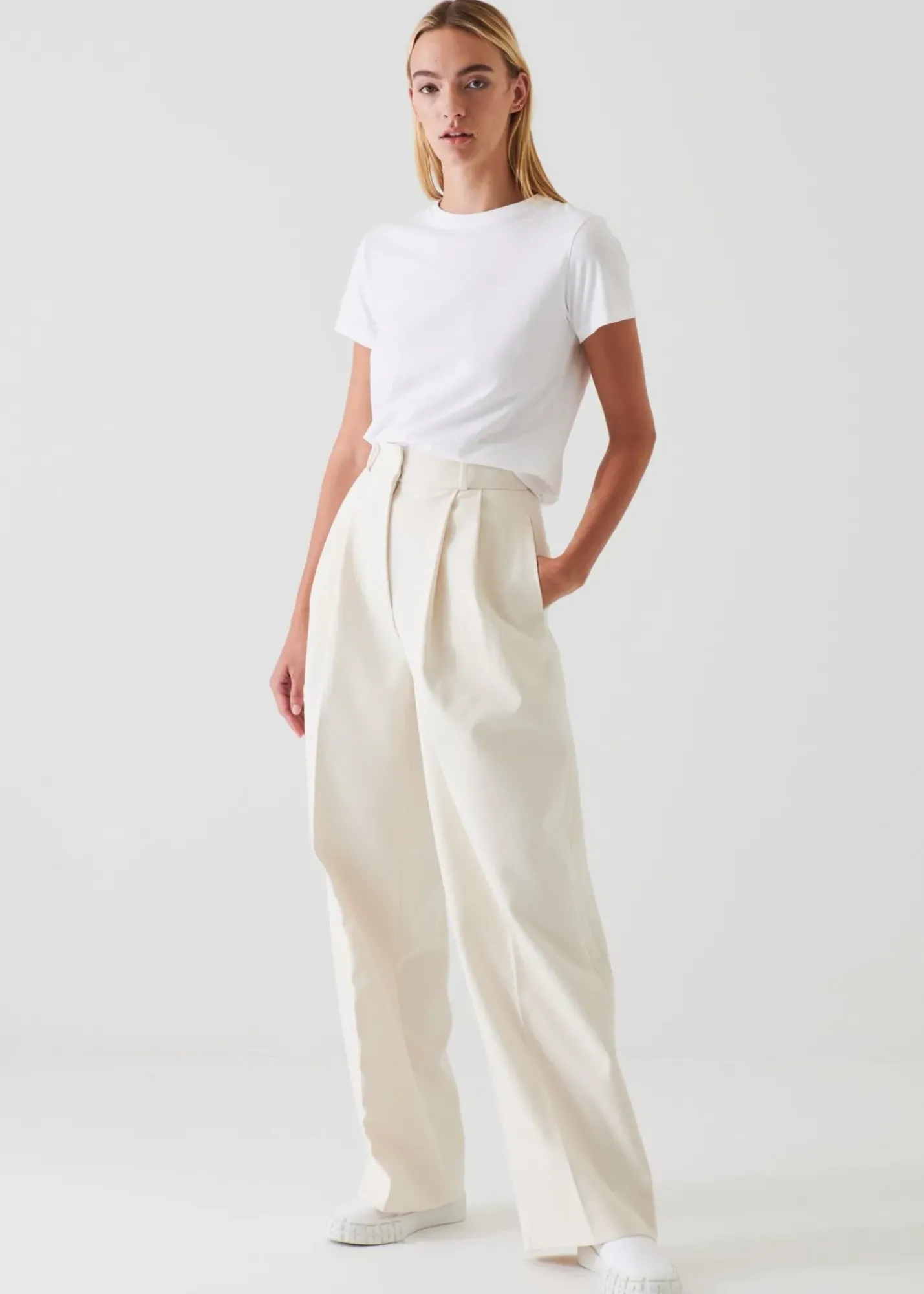 PATRICK ASSARAF Pima Cotton Stretch Slim T-Shirt|Women T-Shirts