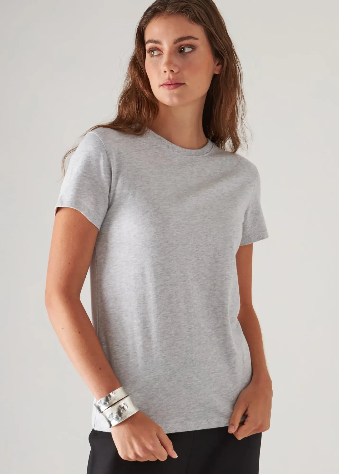 PATRICK ASSARAF Pima Cotton Stretch Slim T-Shirt|Women T-Shirts