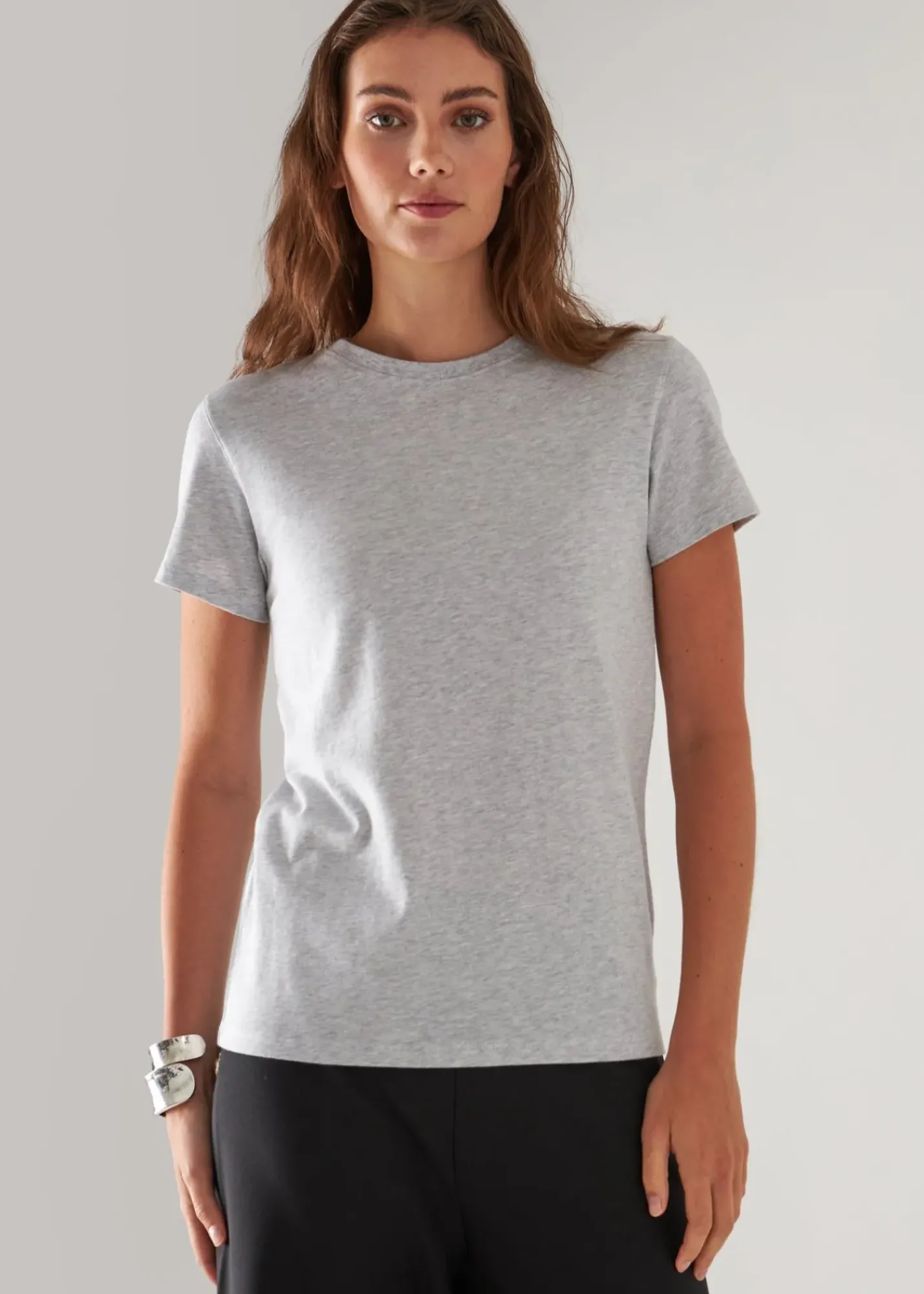 PATRICK ASSARAF Pima Cotton Stretch Slim T-Shirt|Women T-Shirts