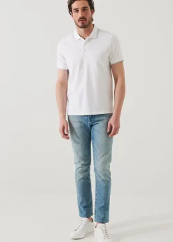 PATRICK ASSARAF Pima Cotton Stretch Tipped Polo|Men Polos