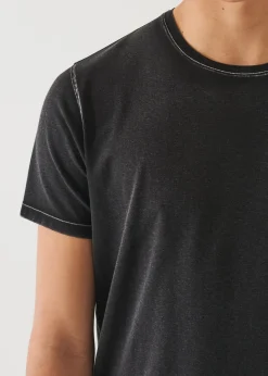 PATRICK ASSARAF Pima Cotton Stretch Vintage Wash T-Shirt|Men T-Shirts