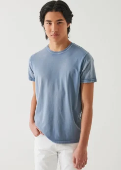 PATRICK ASSARAF Pima Cotton Stretch Vintage Wash T-Shirt|Men T-Shirts