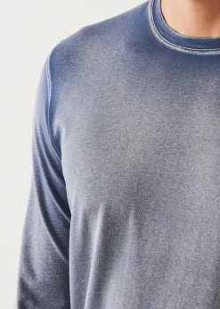 PATRICK ASSARAF Pima Cotton Stretch Vintage Wash Long-Sleeve T-Shirt|Men T-Shirts