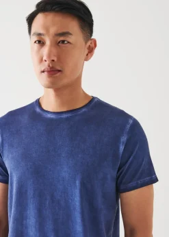 PATRICK ASSARAF Pima Cotton Stretch Vintage Wash T-Shirt|Men T-Shirts