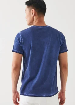 PATRICK ASSARAF Pima Cotton Stretch Vintage Wash T-Shirt|Men T-Shirts