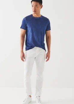 PATRICK ASSARAF Pima Cotton Stretch Vintage Wash T-Shirt|Men T-Shirts