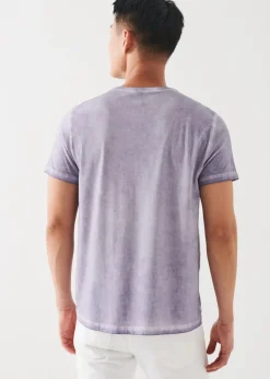 PATRICK ASSARAF Pima Cotton Stretch Vintage Wash T-Shirt|Men T-Shirts