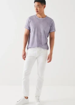 PATRICK ASSARAF Pima Cotton Stretch Vintage Wash T-Shirt|Men T-Shirts