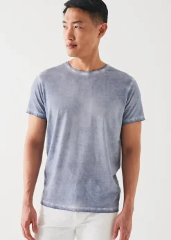 PATRICK ASSARAF Pima Cotton Stretch Vintage Wash T-Shirt|Men T-Shirts