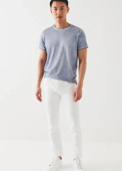 PATRICK ASSARAF Pima Cotton Stretch Vintage Wash T-Shirt|Men T-Shirts