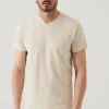 PATRICK ASSARAF Pima Cotton Stretch V-Neck T-Shirt|Men T-Shirts