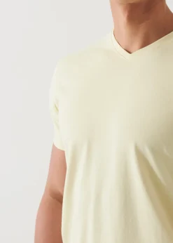 PATRICK ASSARAF Pima Cotton Stretch V-Neck T-Shirt|Men T-Shirts