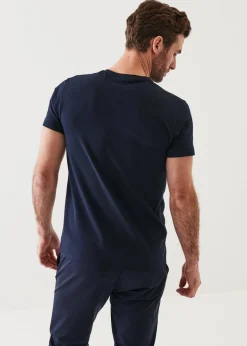 PATRICK ASSARAF Pima Cotton Stretch V-Neck T-Shirt|Men T-Shirts