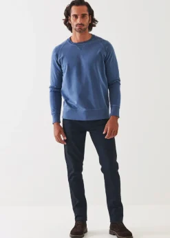 PATRICK ASSARAF Pima Stretch Fleece Crewneck|Men Sweatshirts & Hoodies