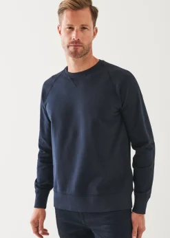 PATRICK ASSARAF Pima Stretch Fleece Crewneck|Men Sweatshirts & Hoodies