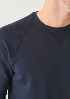 PATRICK ASSARAF Pima Stretch Fleece Crewneck|Men Sweatshirts & Hoodies