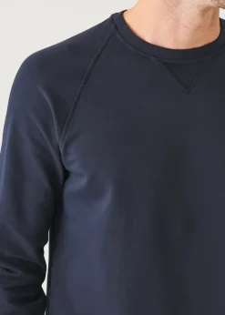 PATRICK ASSARAF Pima Stretch Fleece Crewneck|Men Sweatshirts & Hoodies