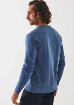PATRICK ASSARAF Pima Stretch Fleece Crewneck|Men Sweatshirts & Hoodies