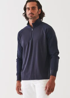 PATRICK ASSARAF Pima Stretch Fleece Degrade Crewneck|Men Sweatshirts & Hoodies