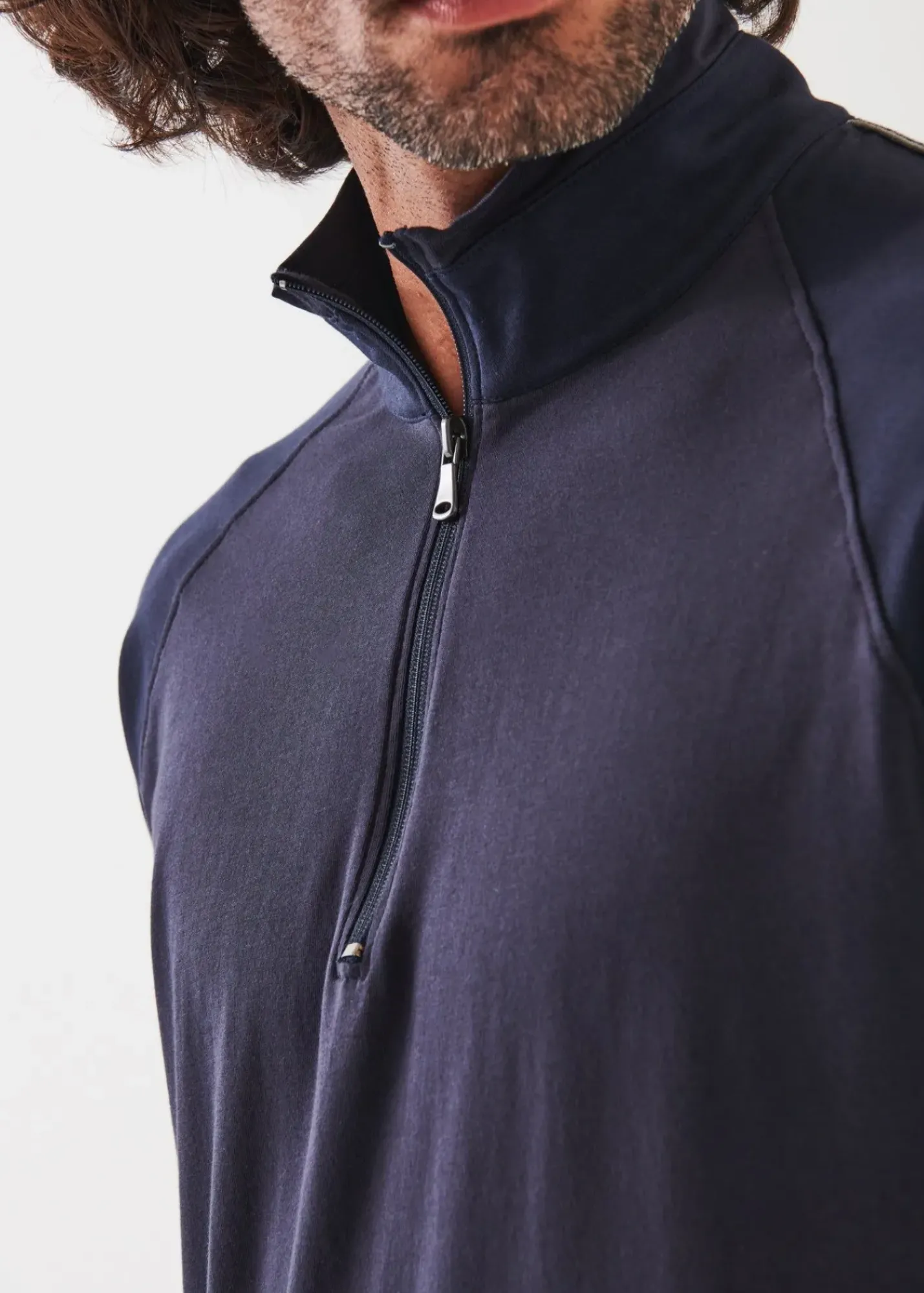 PATRICK ASSARAF Pima Stretch Fleece Degrade Crewneck|Men Sweatshirts & Hoodies