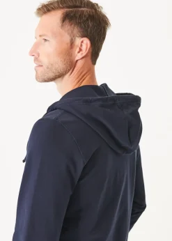 PATRICK ASSARAF Pima Stretch Fleece Zip-Up Hoodie|Men Sweatshirts & Hoodies
