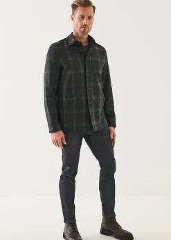PATRICK ASSARAF Plaid Shirt Jacket|Men Outerwear