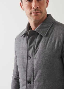 PATRICK ASSARAF Plaid Shirt Jacket|Men Shirt Jackets