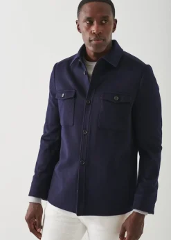 PATRICK ASSARAF Plaid Shirt Jacket|Men Shirt Jackets