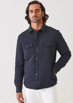 PATRICK ASSARAF Quilted Shirt Jacket|Men Outerwear