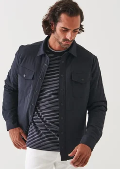 PATRICK ASSARAF Quilted Shirt Jacket|Men Outerwear