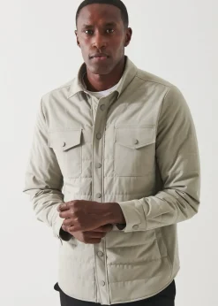PATRICK ASSARAF Quilted Shirt Jacket|Men Outerwear