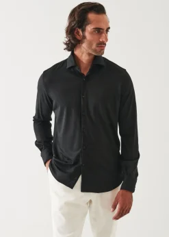 PATRICK ASSARAF Reda Active Wool Knit Shirt|Men Shirts