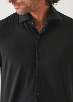 PATRICK ASSARAF Reda Active Wool Knit Shirt|Men Shirts