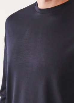 PATRICK ASSARAF Reda Active Wool Long-Sleeve Knit T-Shirt|Men T-Shirts