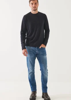 PATRICK ASSARAF Reda Active Wool Long-Sleeve Knit T-Shirt|Men T-Shirts