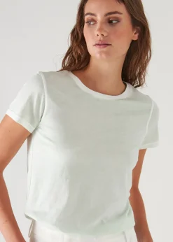 PATRICK ASSARAF Reverse Spray Lightweight Pima Cotton T-Shirt|Women T-Shirts