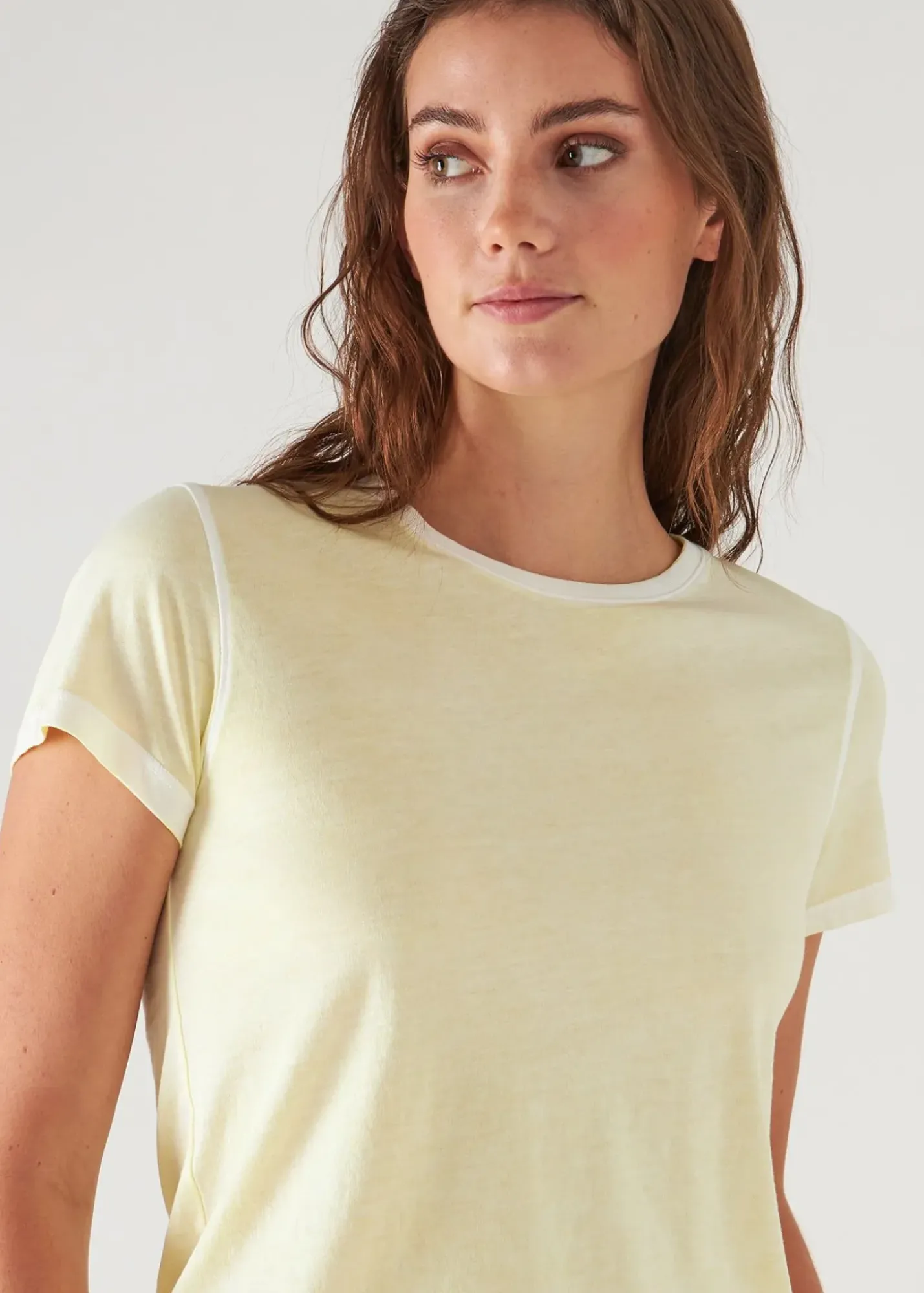 PATRICK ASSARAF Reverse Spray Lightweight Pima Cotton T-Shirt|Women T-Shirts