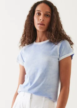 PATRICK ASSARAF Reverse Spray Lightweight Pima Cotton T-Shirt|Women T-Shirts