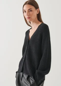PATRICK ASSARAF Ribbed Merino Cardigan|Women Knitwear