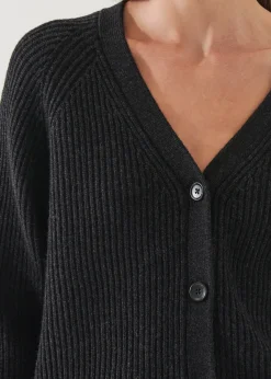 PATRICK ASSARAF Ribbed Merino Cardigan|Women Knitwear