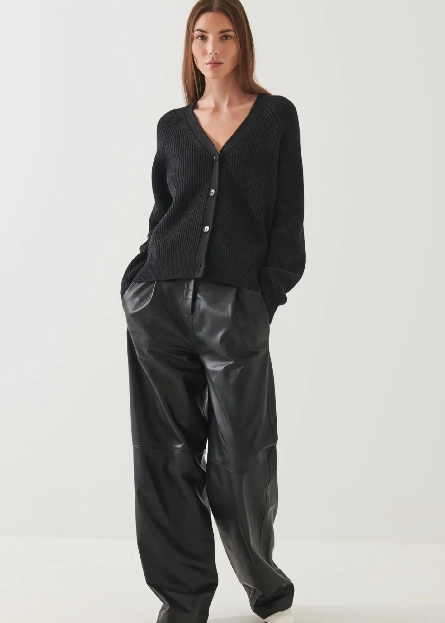 PATRICK ASSARAF Ribbed Merino Cardigan|Women Knitwear