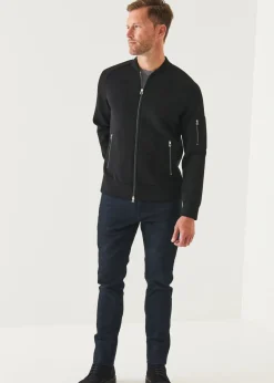 PATRICK ASSARAF Scuba Full-Zip Bomber|Men Outerwear