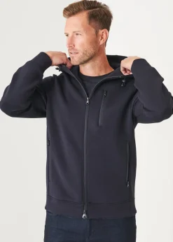 PATRICK ASSARAF Scuba Full-Zip Hoodie|Men Outerwear