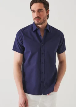 PATRICK ASSARAF Seersucker Cotton Shirt|Men Shirts